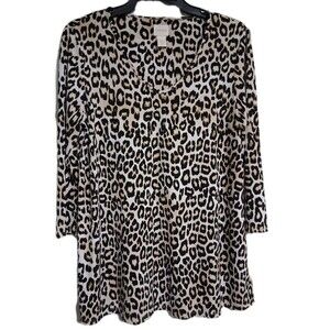Women's Chico's 3/4 Sleeve Tunic Top Size 0 (4)
